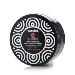 Tweakd Restorative Face & Body Butter Vanilla Amber Scent 4 Oz Dhatelo Seed Oil